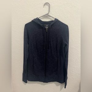 Women's Tek Gear Hooded Jacket. Size Small and Navy Blue Color.